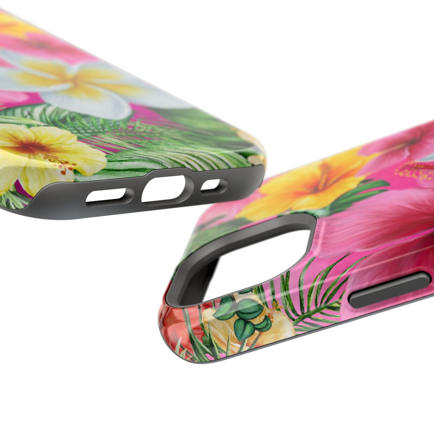 Tropical Floral MAGNETIC Phone Case - Tough, Durable, Chic Protection, Summer Vibes, Gift for Her