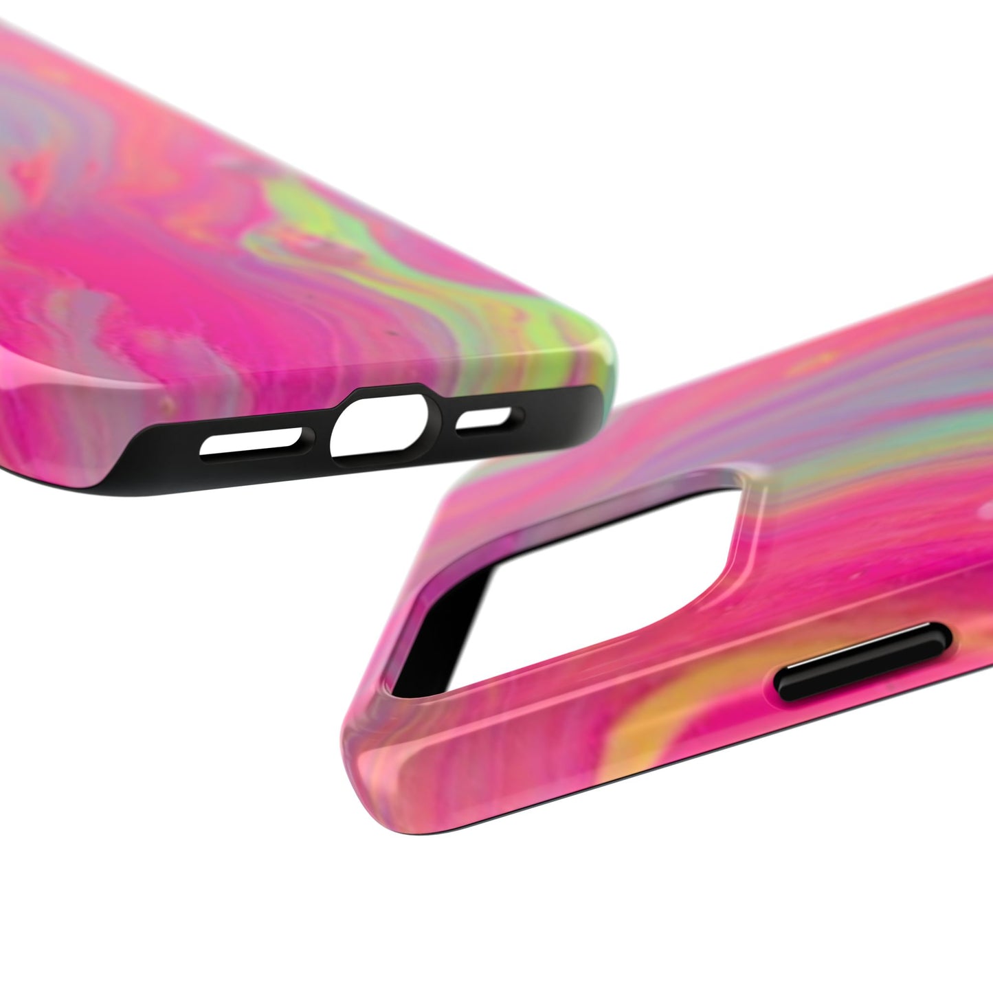 Colorful Swirl Futuristic Tough Phone Case, Stylish Durable Cover for Iphone