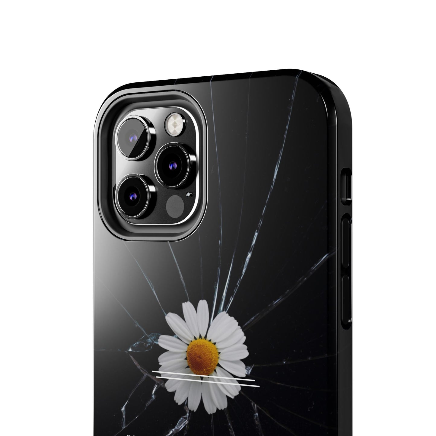 Flawed But Still Worthy Phone Case - Tough Cases, Inspirational Gift, Floral Design, Self-Love