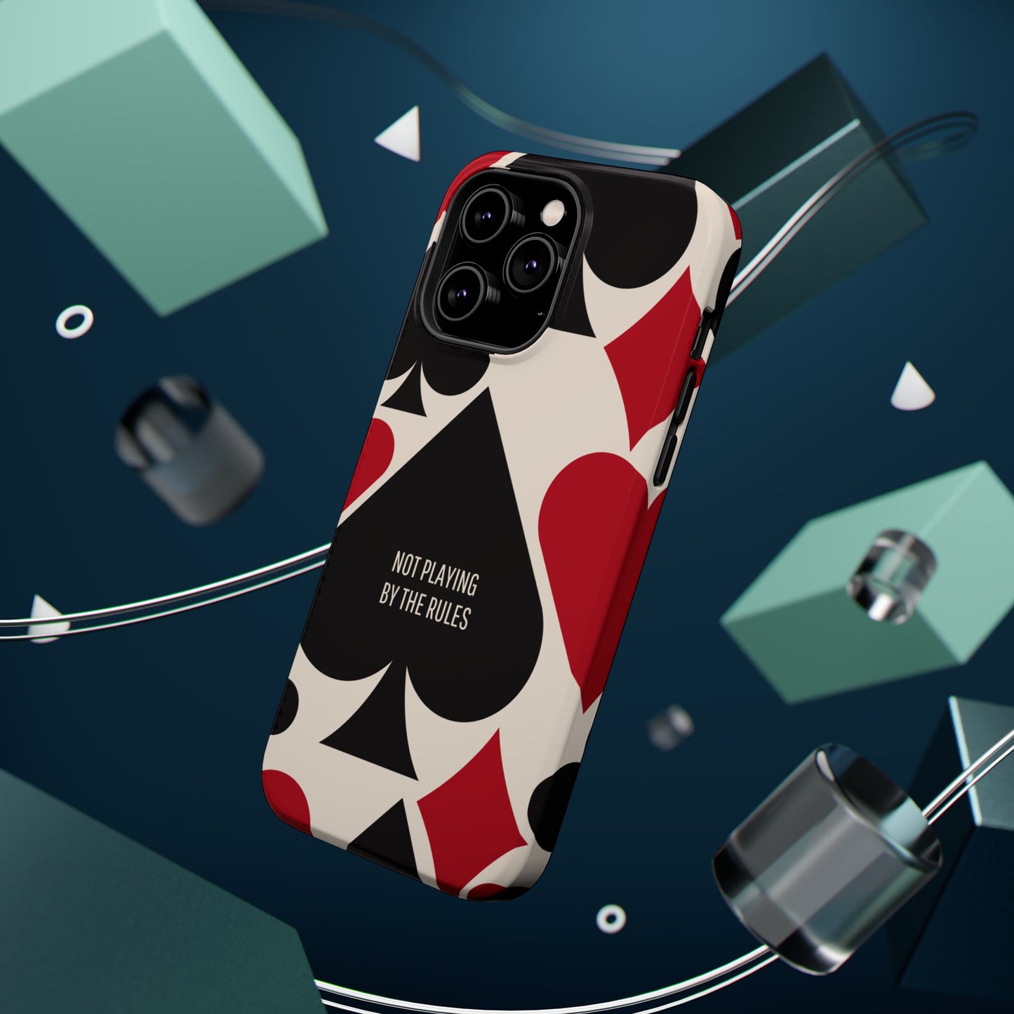 Bold Playing Card Tough Phone Case - Not Playing by the Rules for Iphone