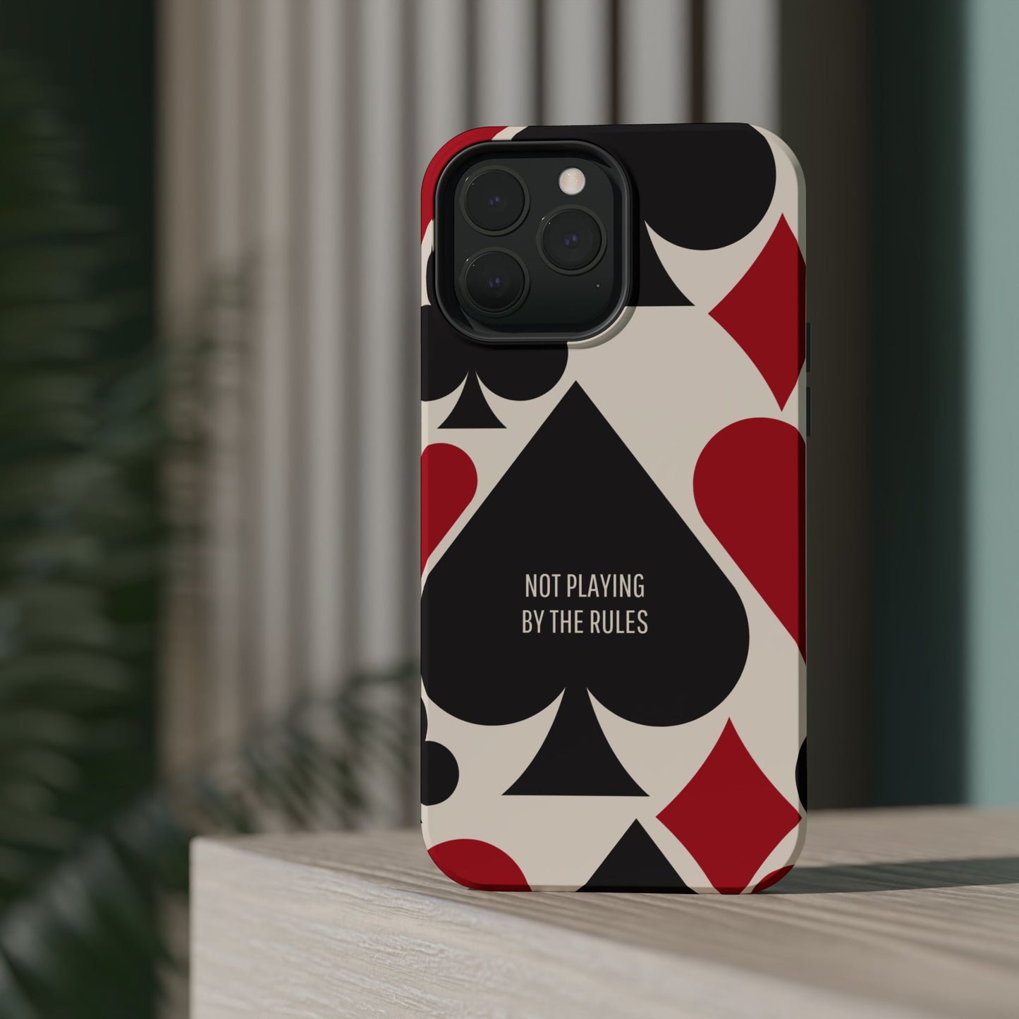 Bold Playing Card Tough Phone Case - Not Playing by the Rules for Iphone