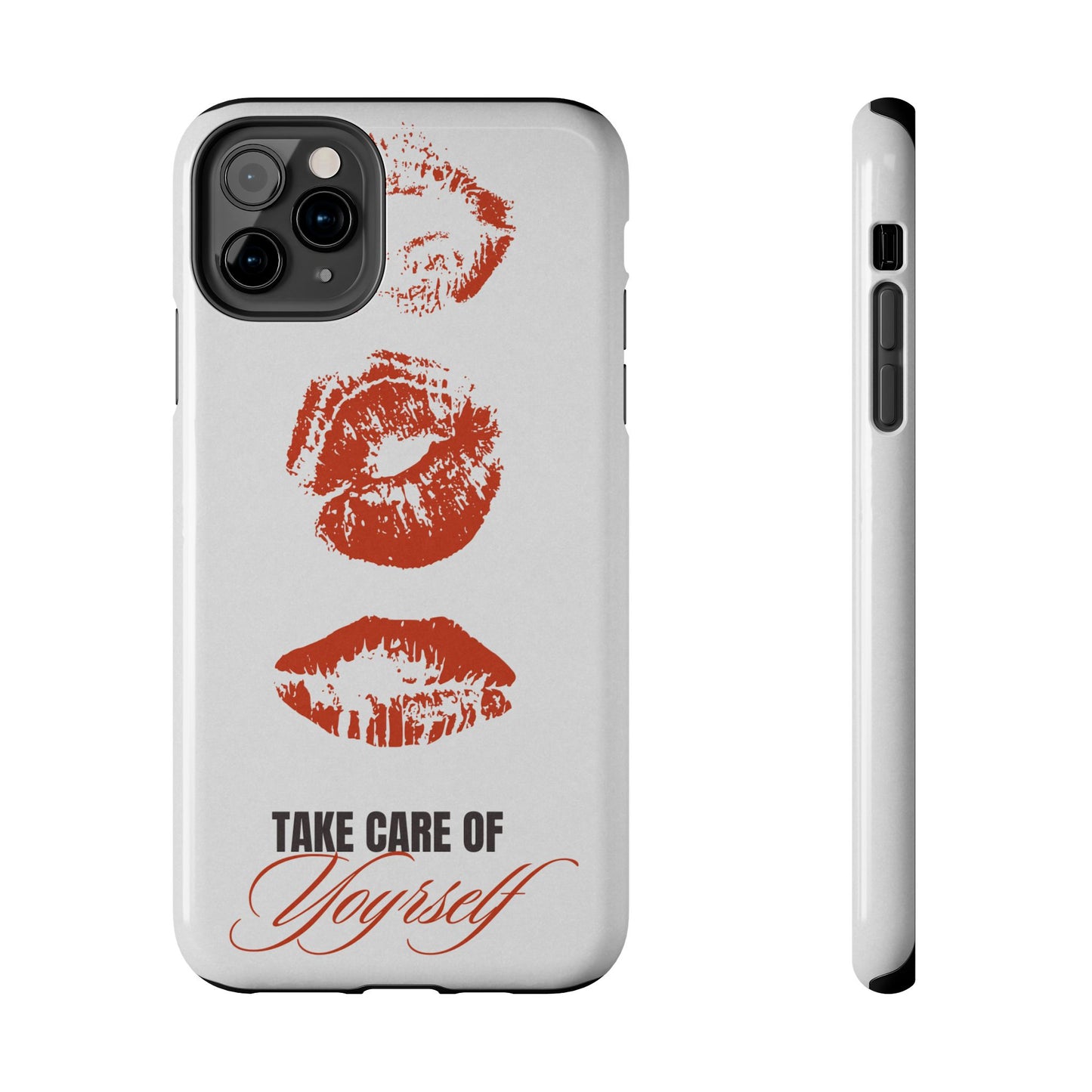 Kiss Print, Chic. Tough Phone Case