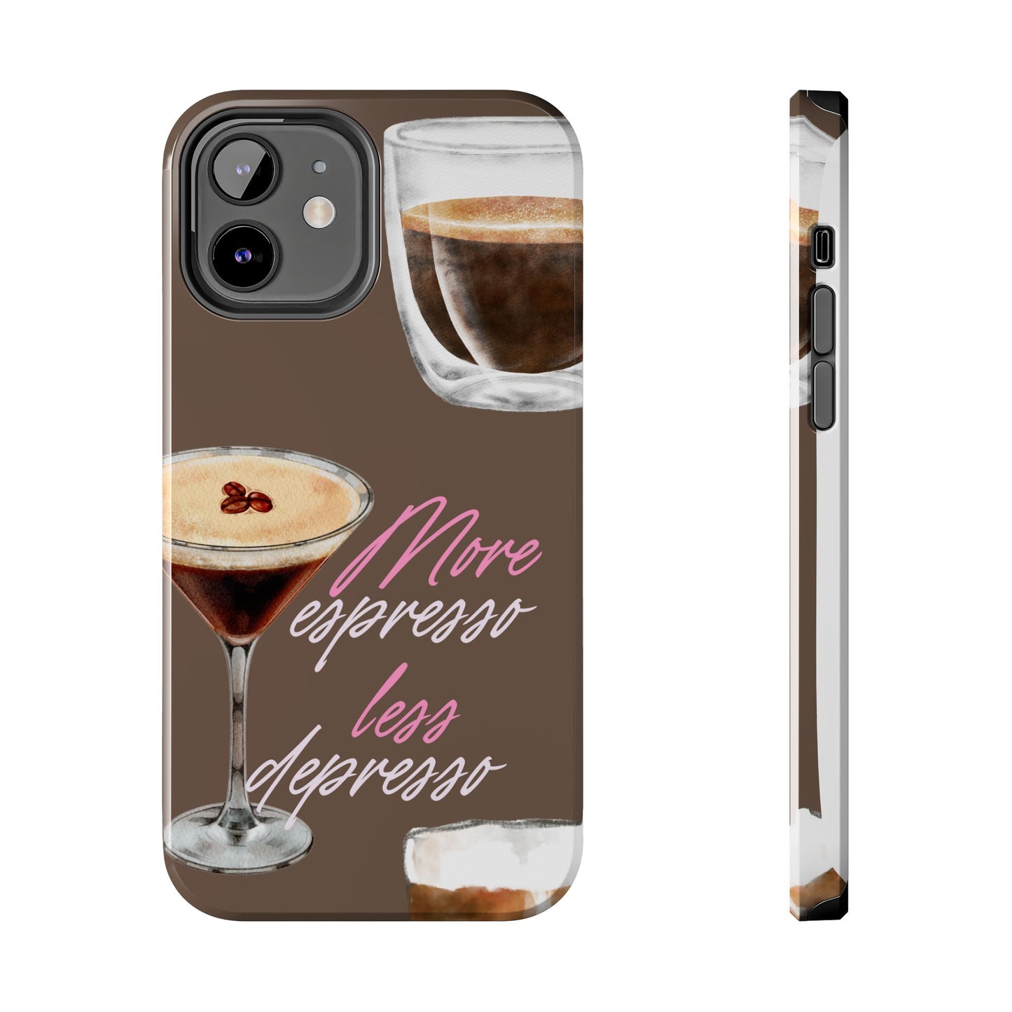 Stylish Coffee Phone Case, Espresso Lovers Gift, Cute Tough Case, Coffee Aesthetic, Phone Accessory for Baristas