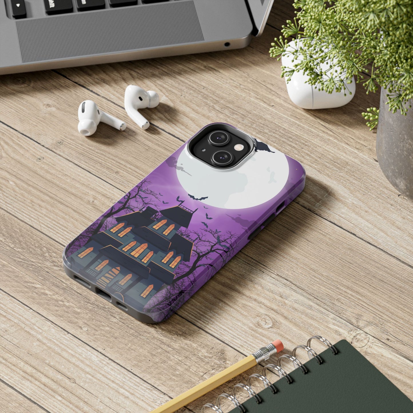 Halloween Haunted, Spooky House, Witchy Vibe Phone Case for Iphone
