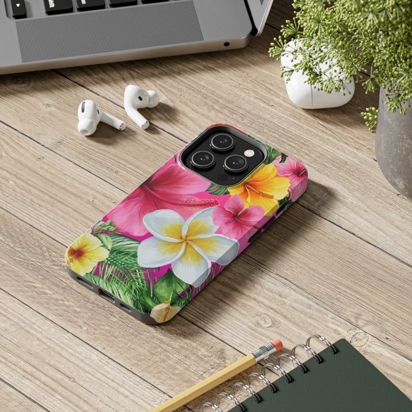 Tropical Floral Phone Case - Tough, Durable, Chic Protection, Summer Vibes, Gift for Her