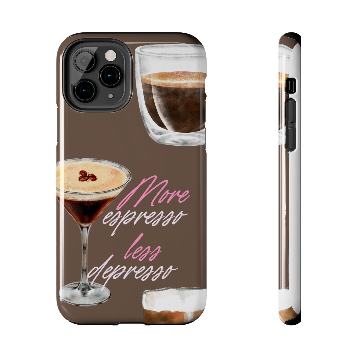 Stylish Coffee Phone Case, Espresso Lovers Gift, Cute Tough Case, Coffee Aesthetic, Phone Accessory for Baristas