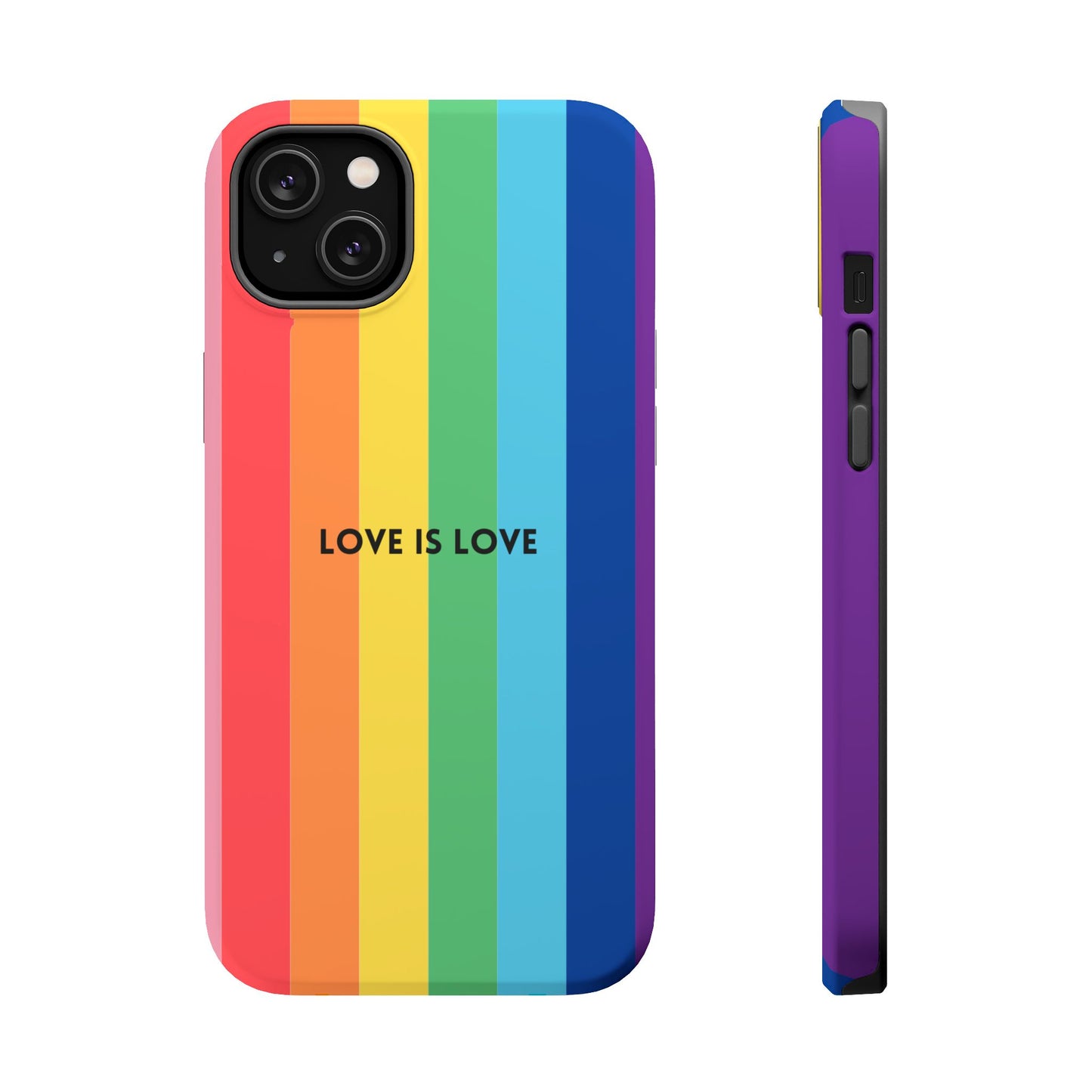 lOVE IS LOVE- Rainbow, LGBTQ+ Pride MAGNETIC Phone Case
