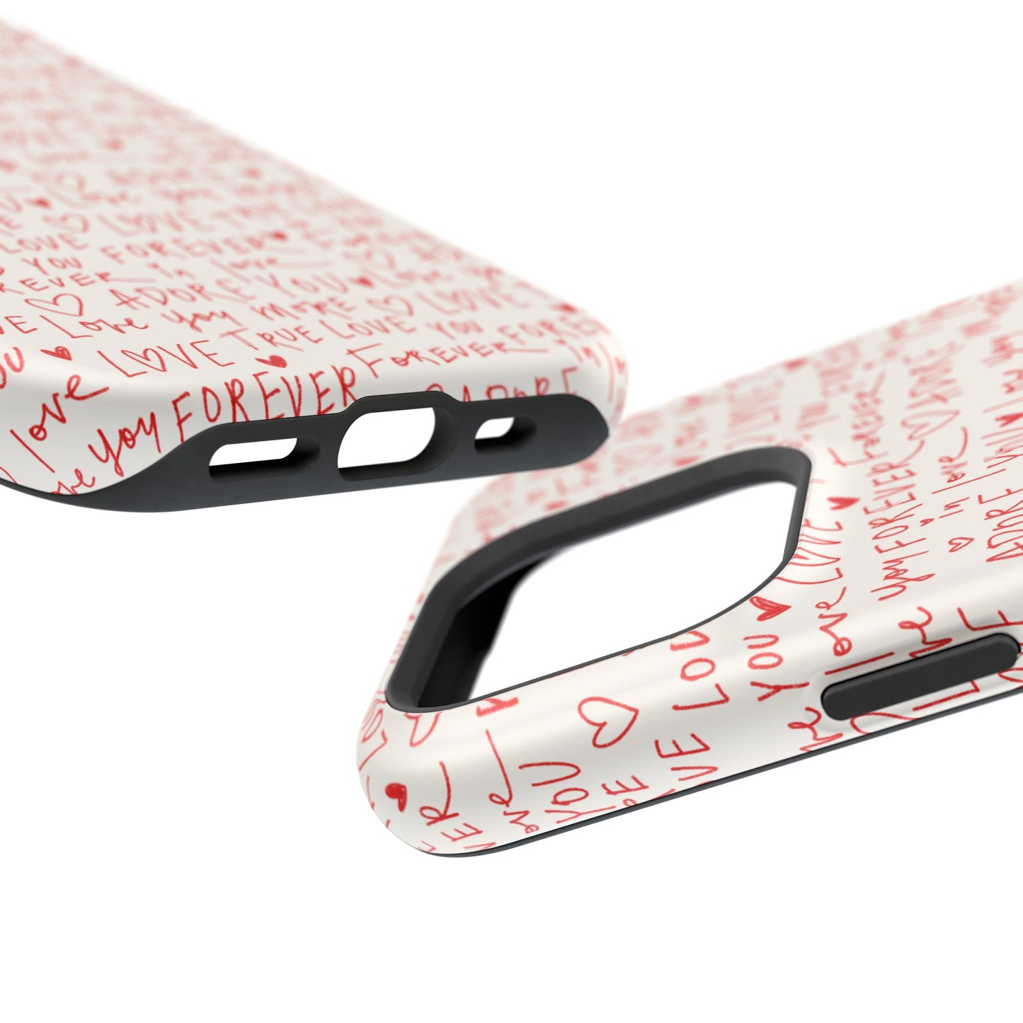 Love Hearts MAGNETIC Tough Case for iPhone, Cute Heart Design, Adore You Case, True Love Protection