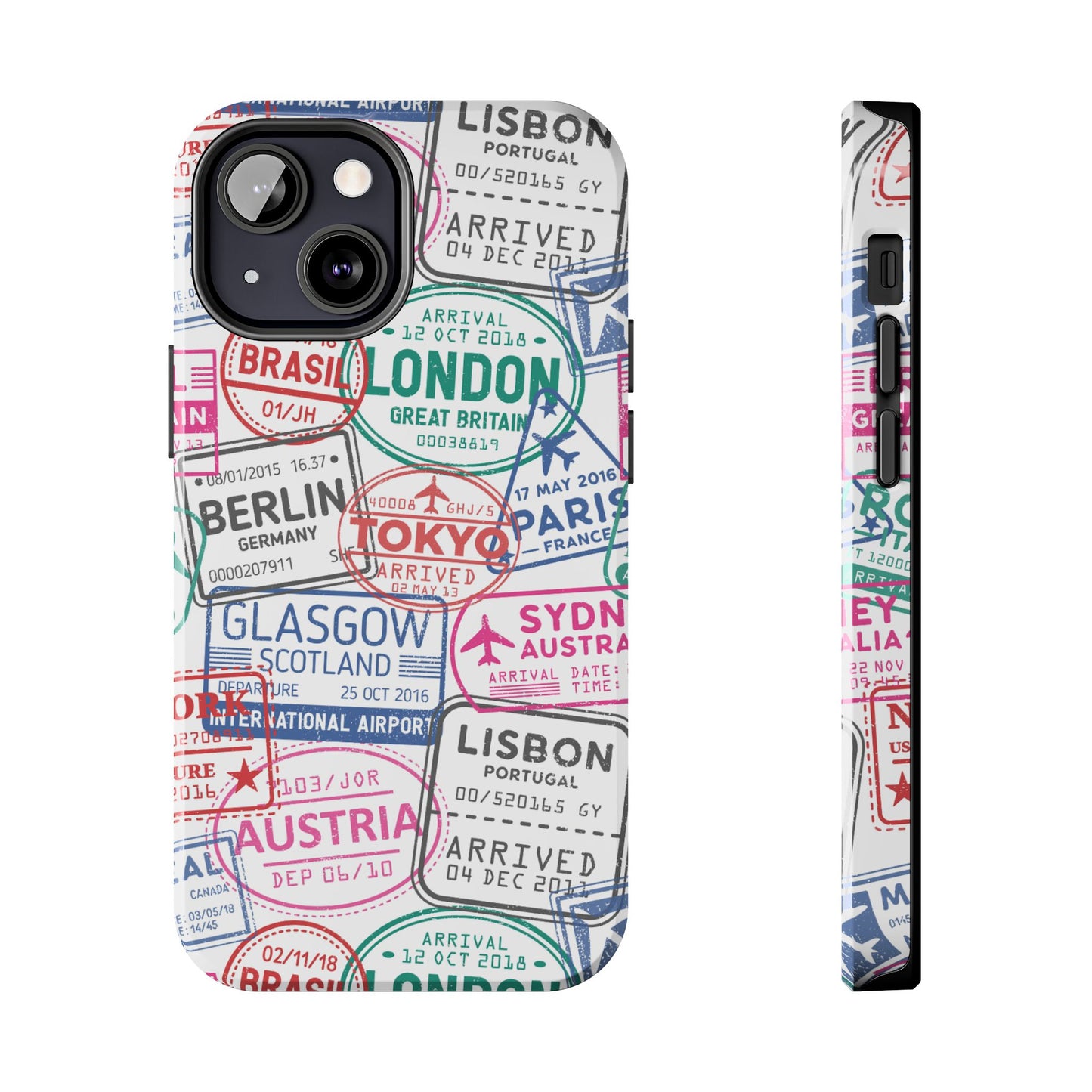 Travel-Inspired, Passport, Travelers, Adventure Stamp, Unique Phone Case