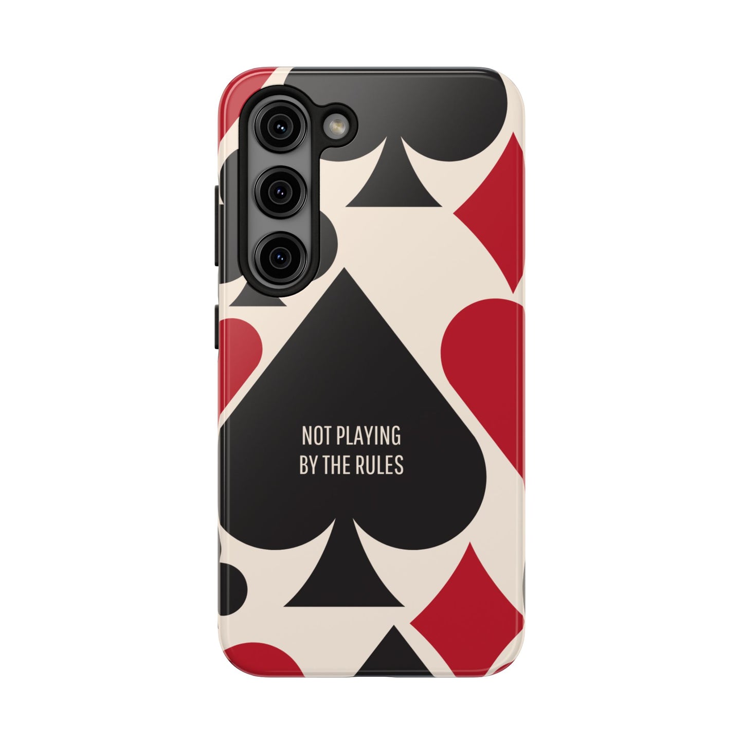 Bold Playing Card Tough Phone Case - Not Playing by the Rules