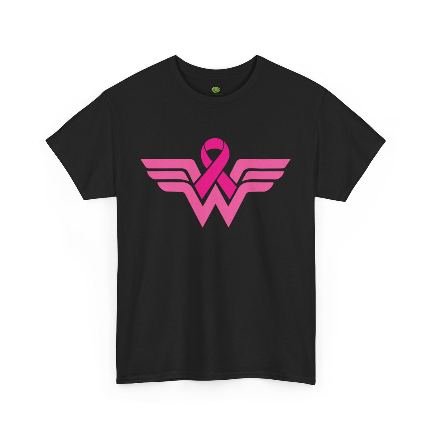 Pink Ribbon Wonder Woman Breast Cancer Awareness Unisex Cotton Tee