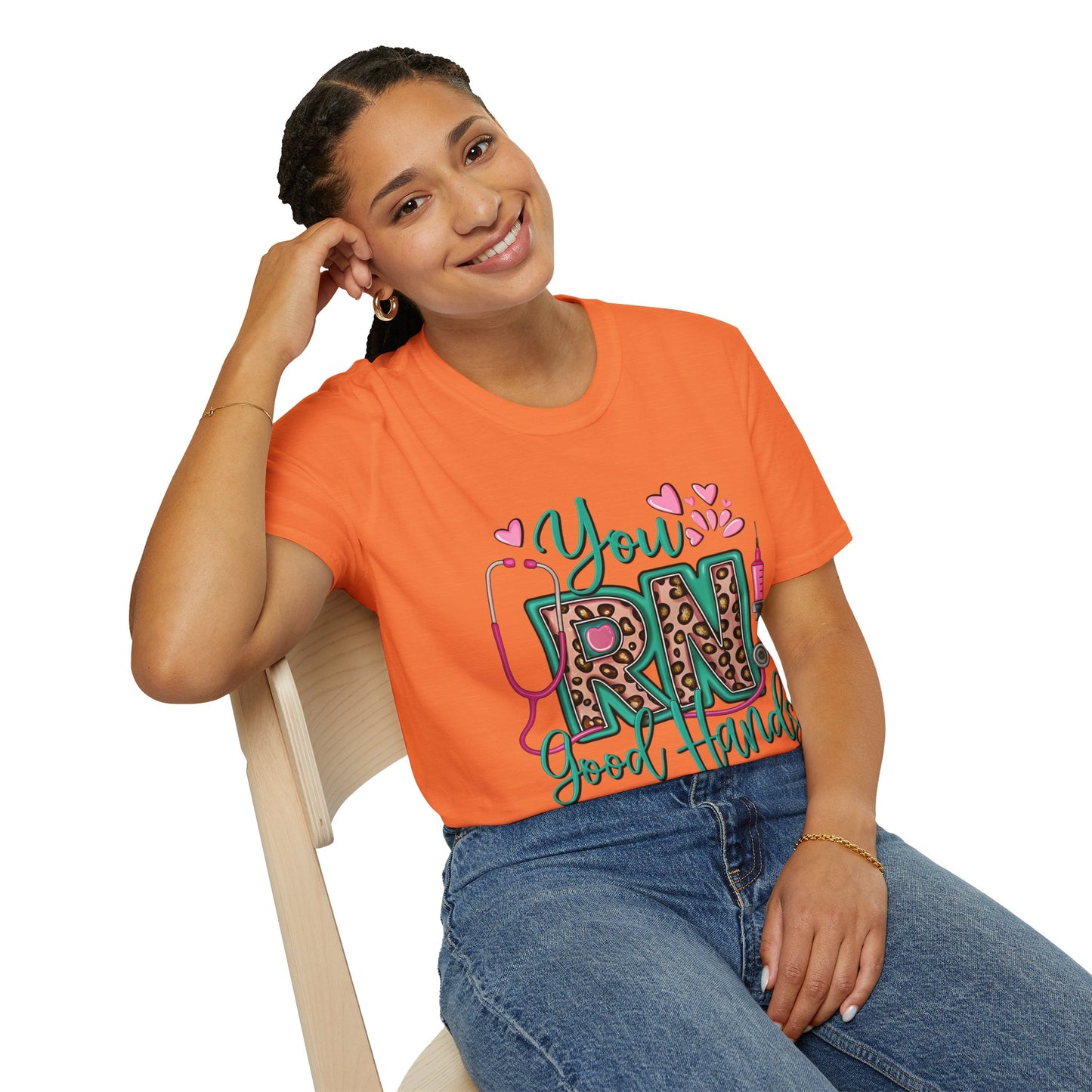 "You RN Good Hands" T-Shirt for Nurses
