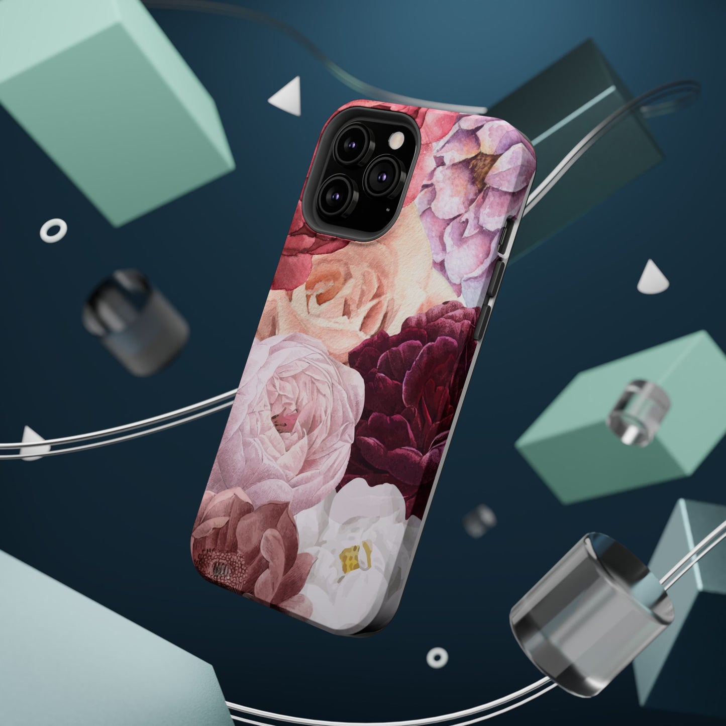 Elegant Protection for Every Occasion Floral Tough Phone Case