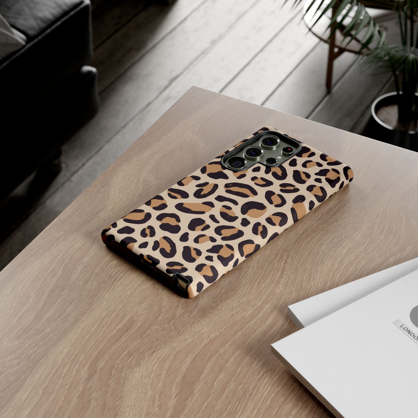 Leopard Print Tough Phone Case for Samsung