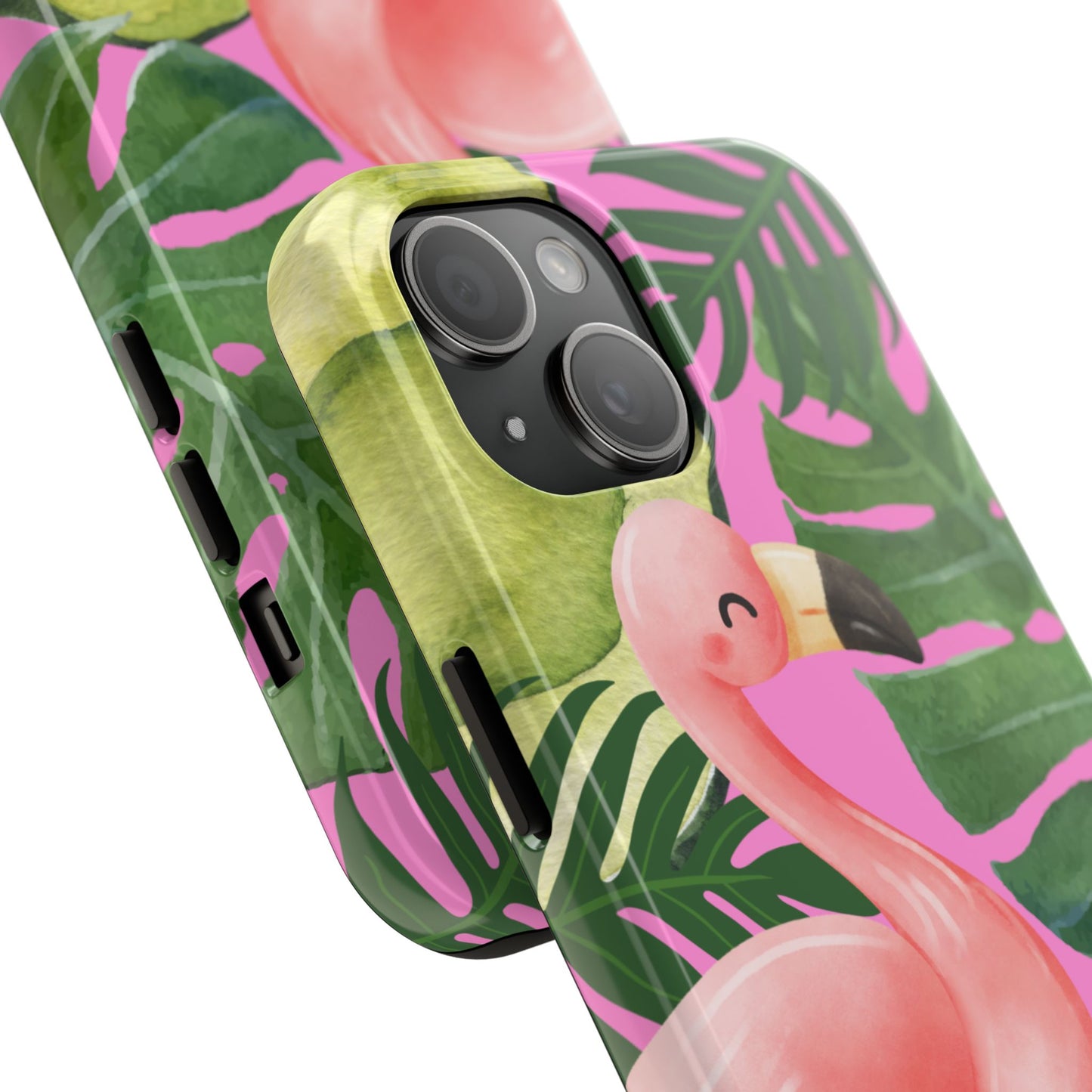 Tropical Flamingo, Cute, Summer Vibes Tough Phone Case