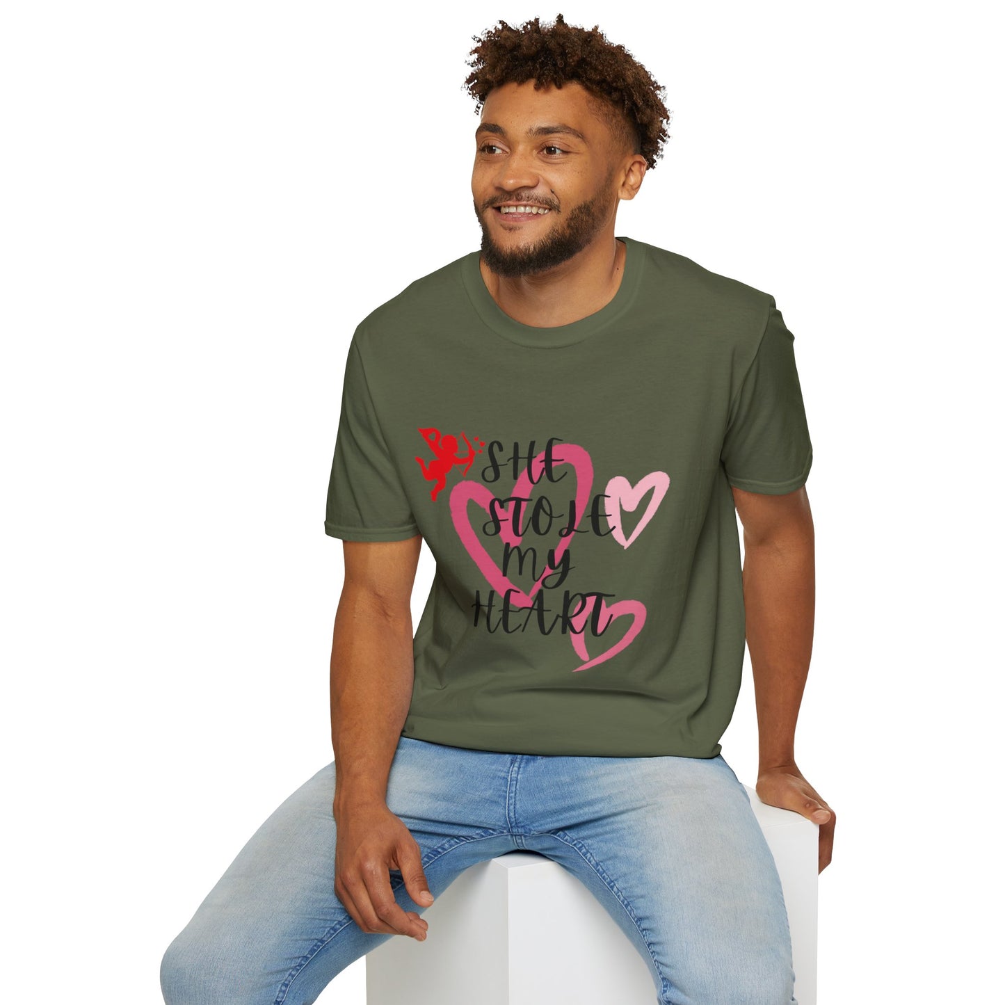 SHe Stole My Heart Unisex T-Shirt - Cute Valentine’s Day Couple Shift