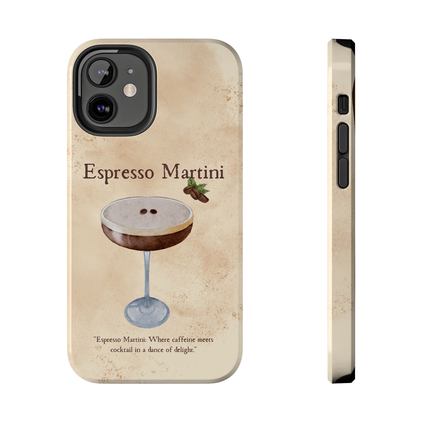 Espresso Martini Tough Phone Cases | Stylish Drink Design | Unique Gift for Cocktail Lovers | Perfect for Any Occasion