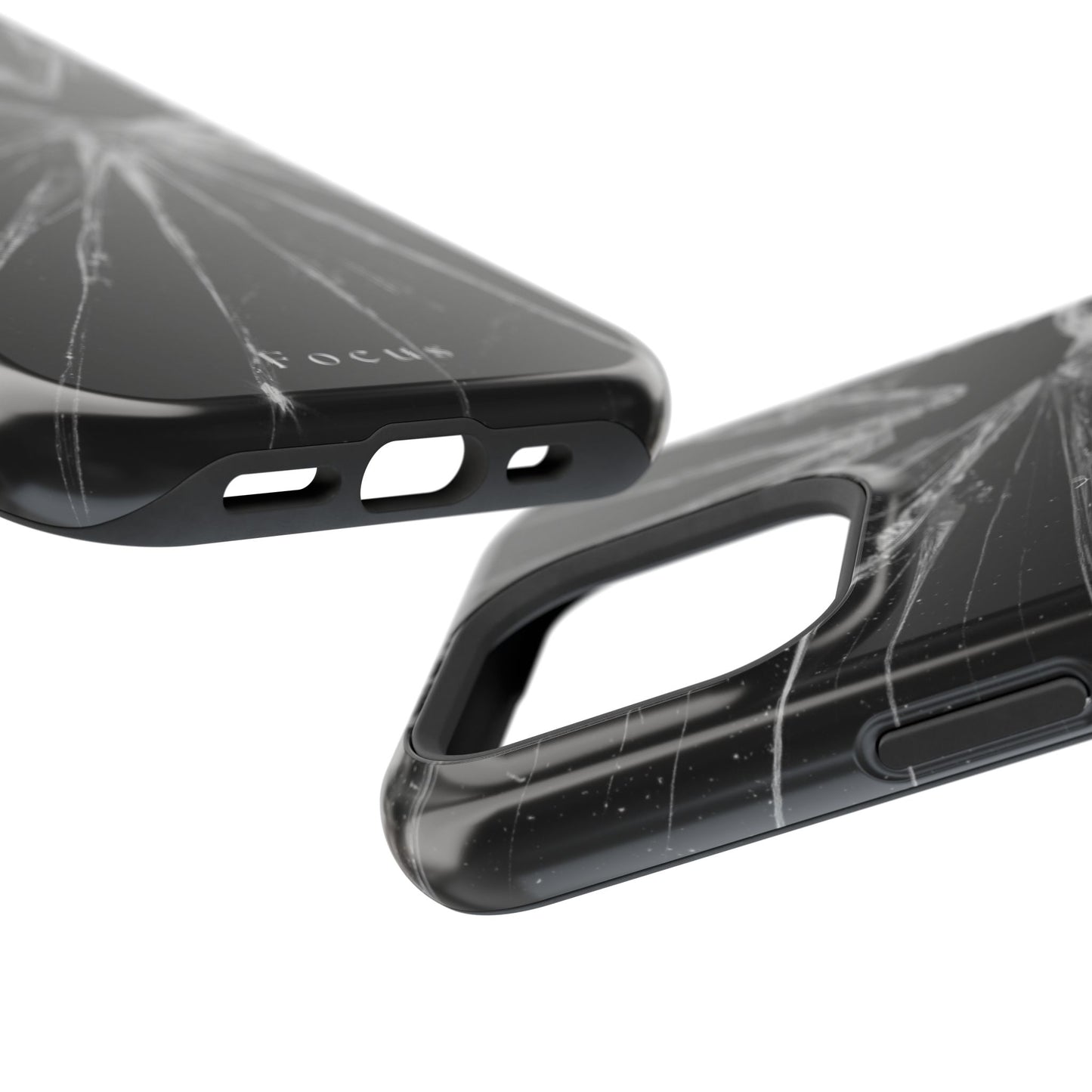 Durable Magnetic FOCUS Broken Glass Stylish Tough Case