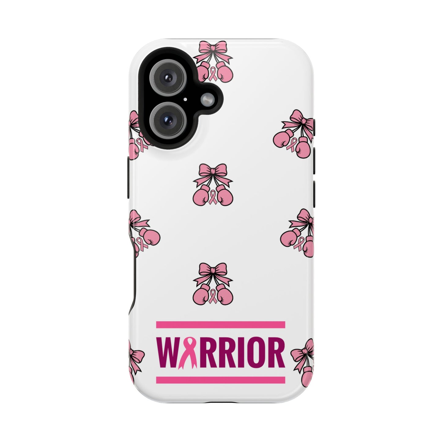 Warrior Bow Pink Magnetic Phone Case, Support Breast Cancer Awareness, Gift for Cancer Fighters for Iphone