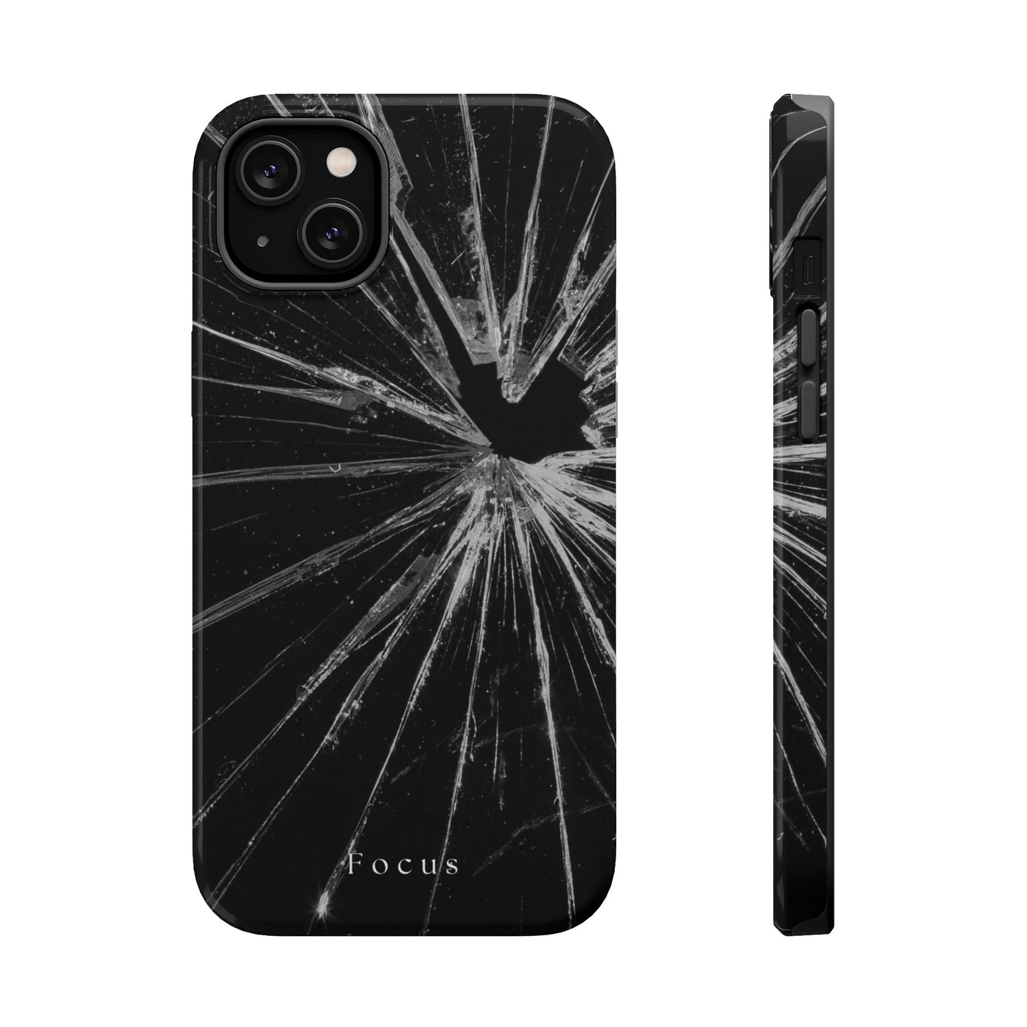 Durable Magnetic FOCUS Broken Glass Stylish Tough Case