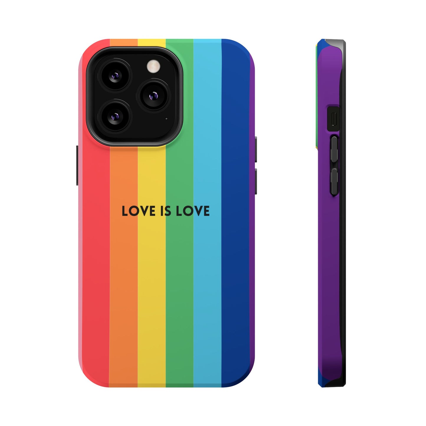 lOVE IS LOVE- Rainbow, LGBTQ+ Pride MAGNETIC Phone Case