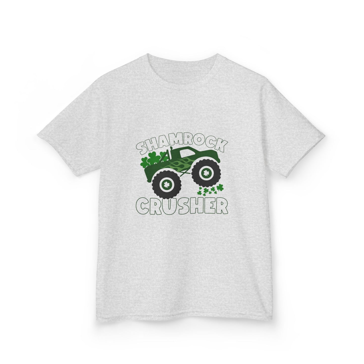 Shamrock Crusher Kids Heavy Cotton Tee - Fun St. Patrick's Day Shirt