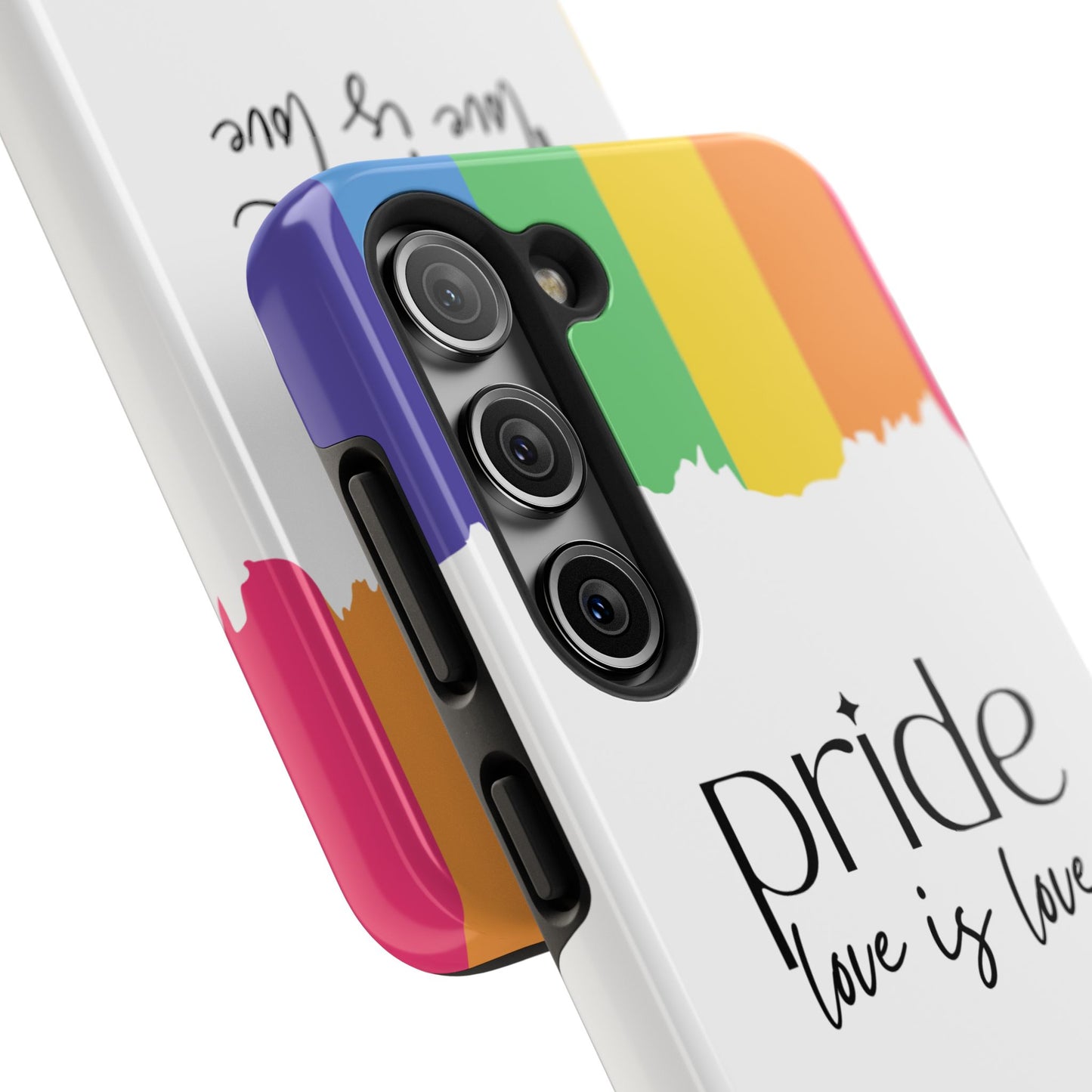 Pride - Love is Love, LGBTQ+, Rainbow Tough Phone Case