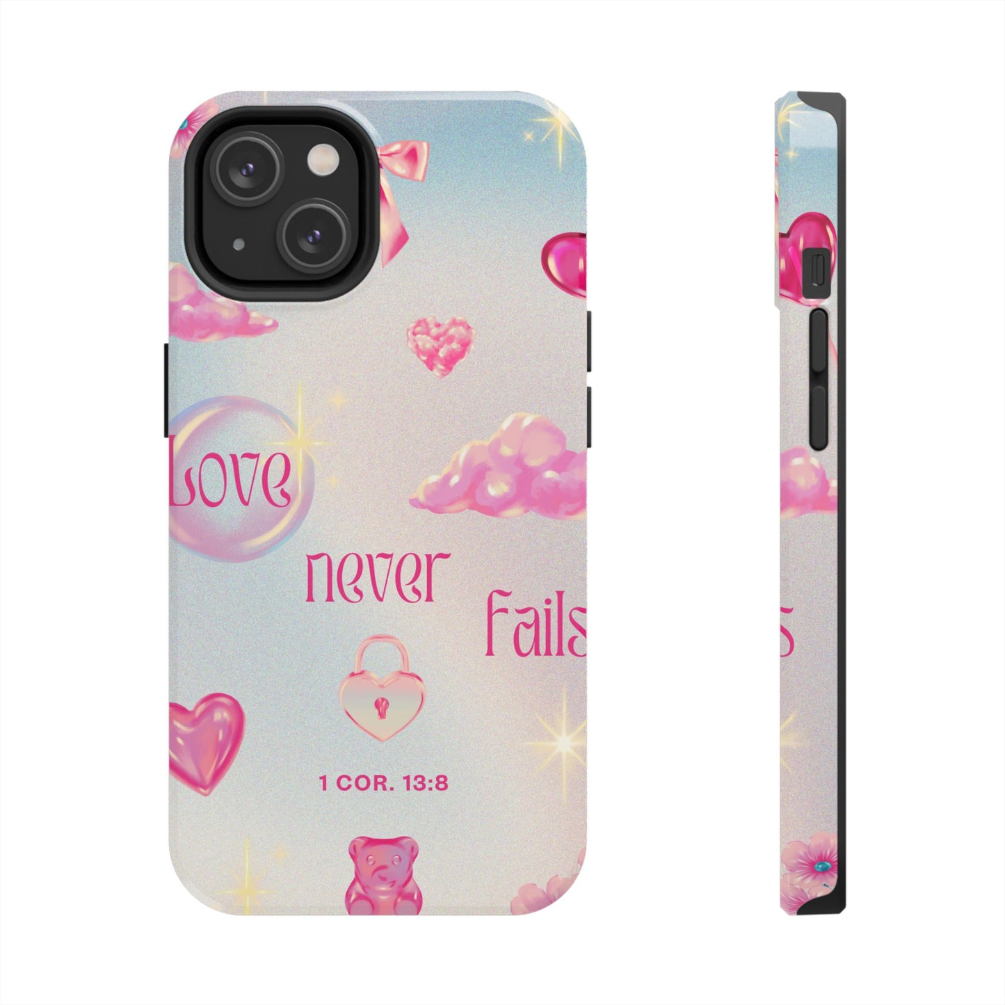 Love Never Fails Bible Verse Tough Phone Case