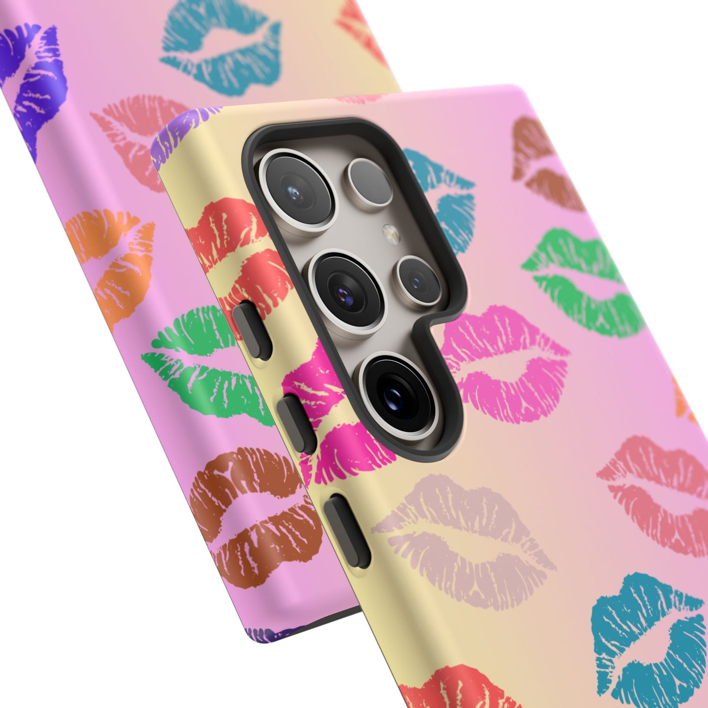 Kiss Print Tough Phone Cases Cute, Durable for Samsung