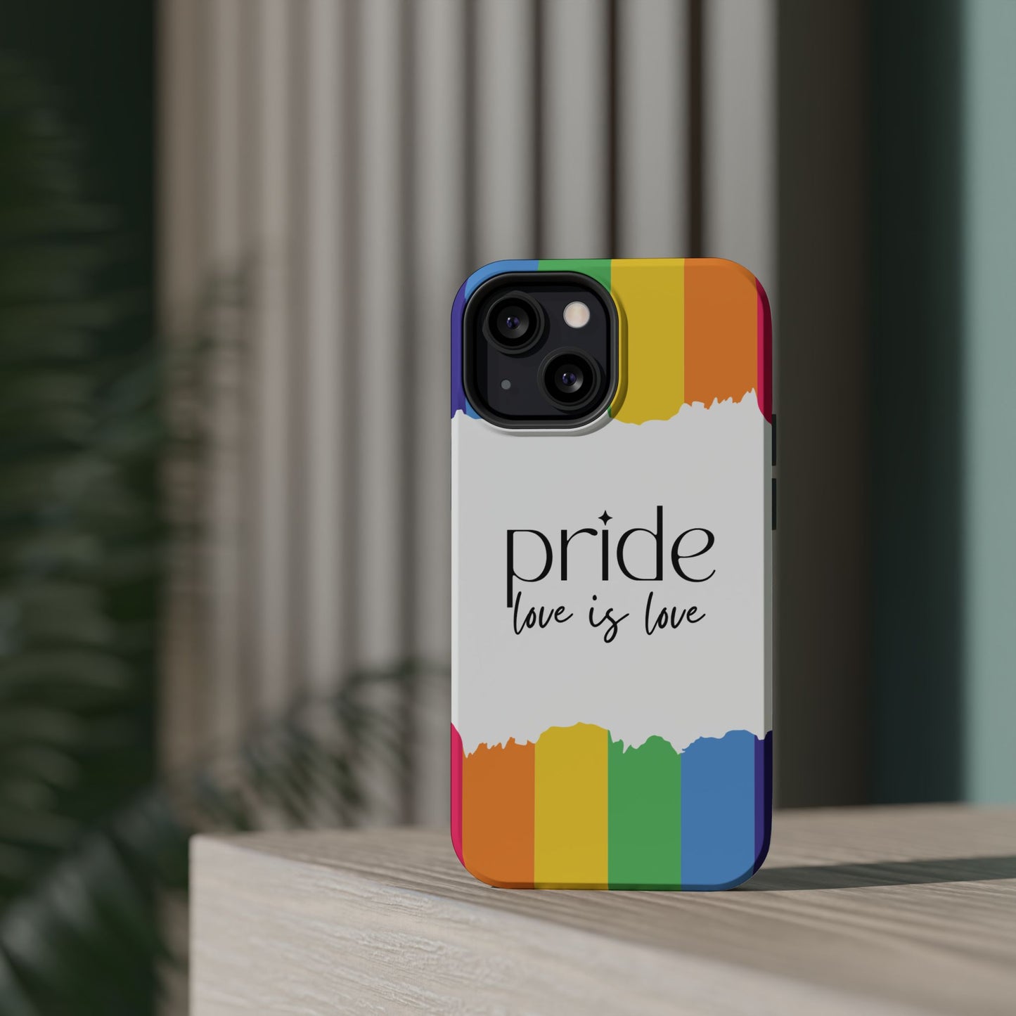 Pride - Love is Love, LGBTQ+, Rainbow Tough Phone Case