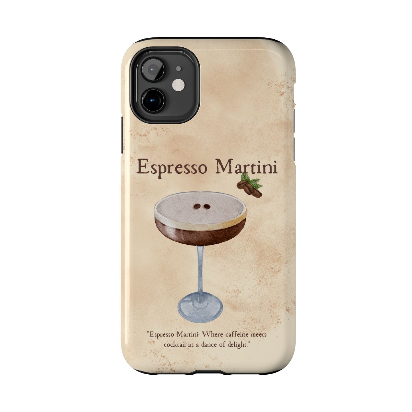 Espresso Martini Tough Phone Cases | Stylish Drink Design | Unique Gift for Cocktail Lovers | Perfect for Any Occasion