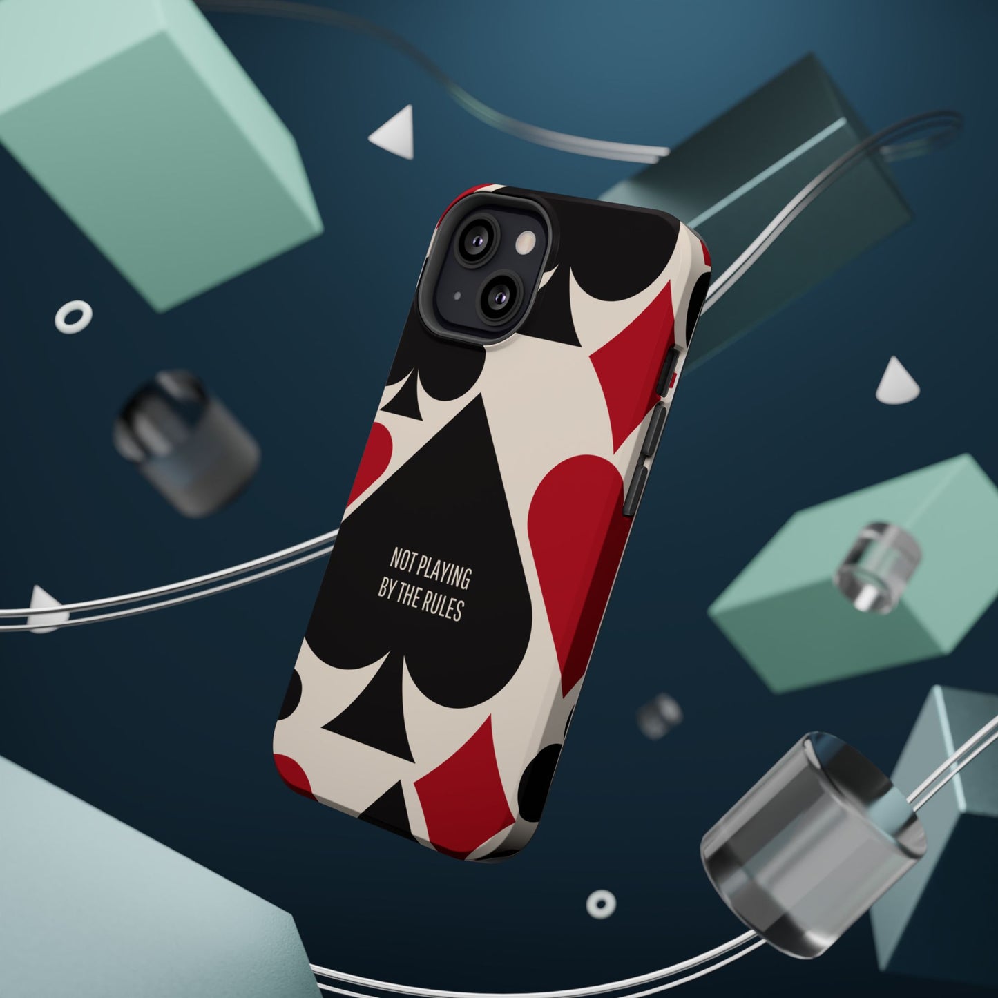 Bold Playing Card Tough Phone Case - Not Playing by the Rules for Iphone