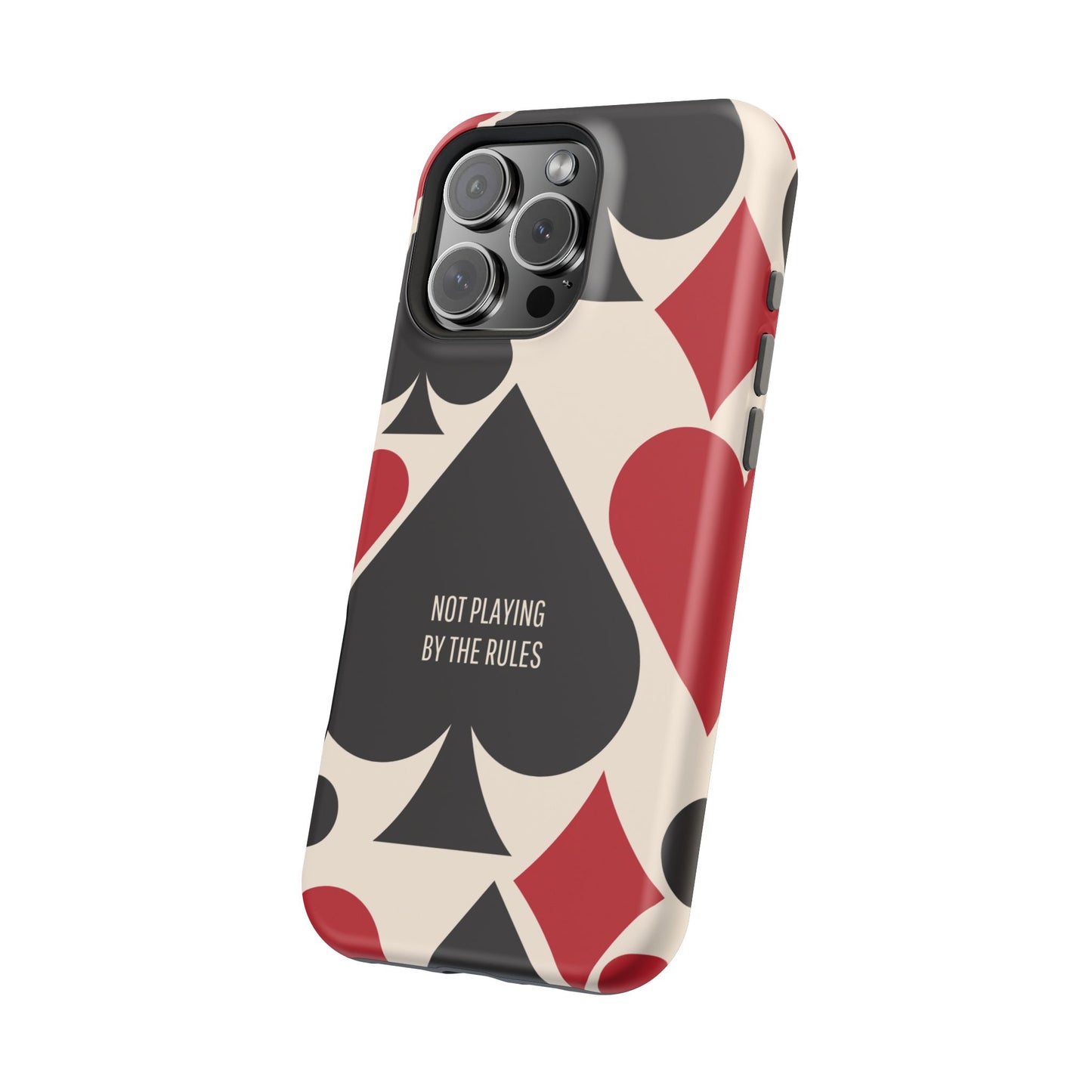 Bold Playing Card Tough Phone Case - Not Playing by the Rules for Iphone