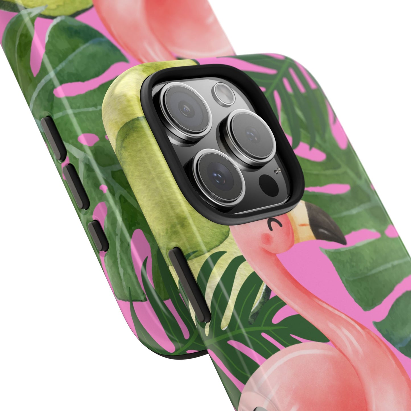 Tropical Flamingo, Cute, Summer Vibes Tough Phone Case