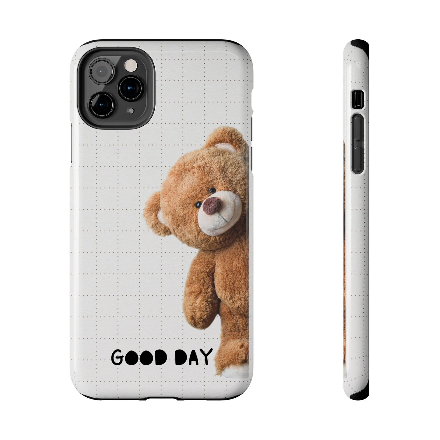 Good Day Teddy Bear Phone Cases, Cute, Gift for Friends, Teddy Bear Lover's Case