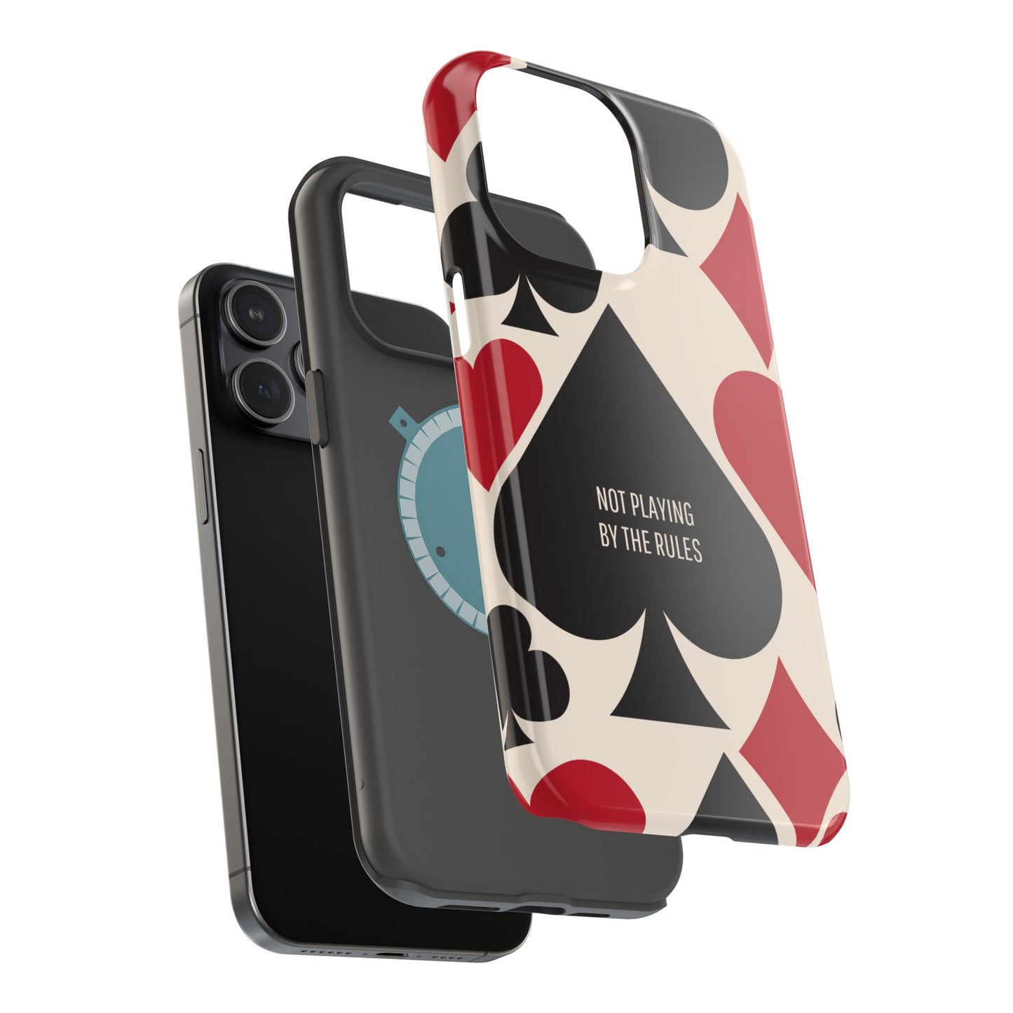 Bold Playing Card Tough Phone Case - Not Playing by the Rules for Iphone