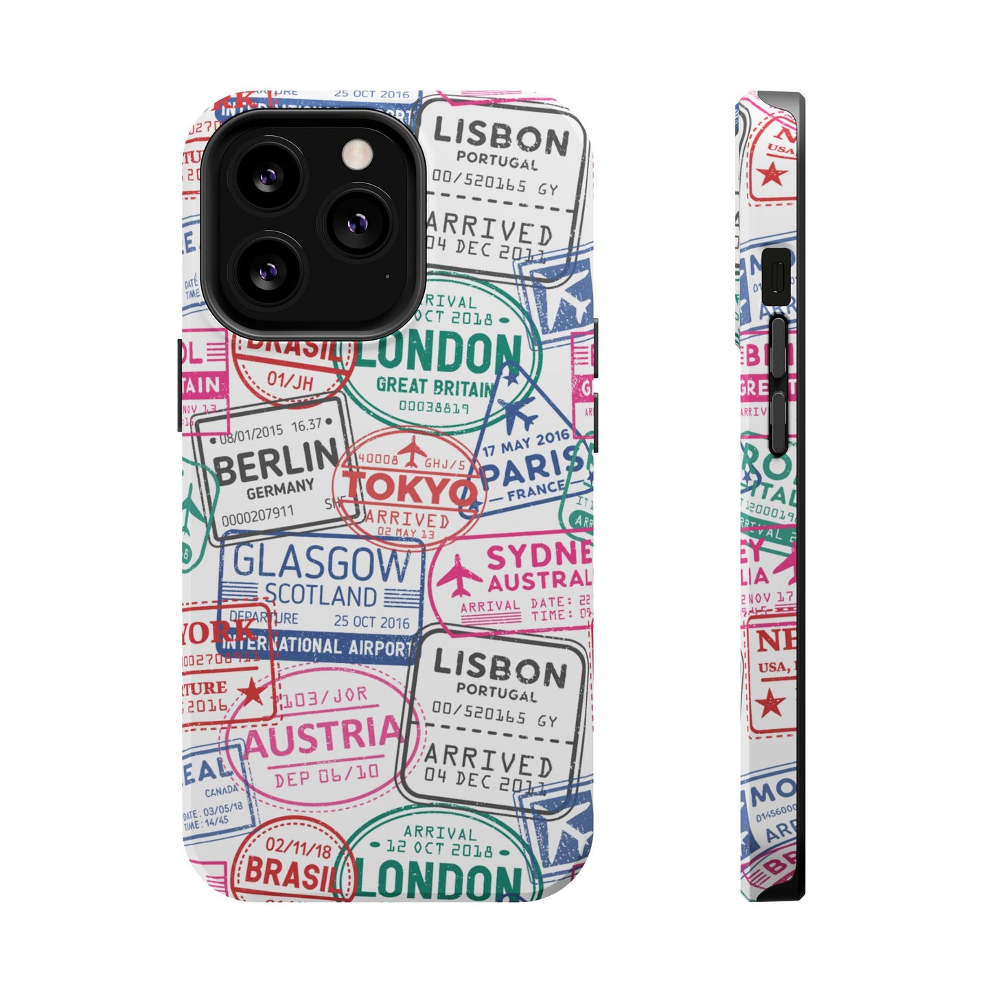 Travel-Inspired, Passport, Travelers, Adventure Stamp, Unique MAGNETIC Phone Case