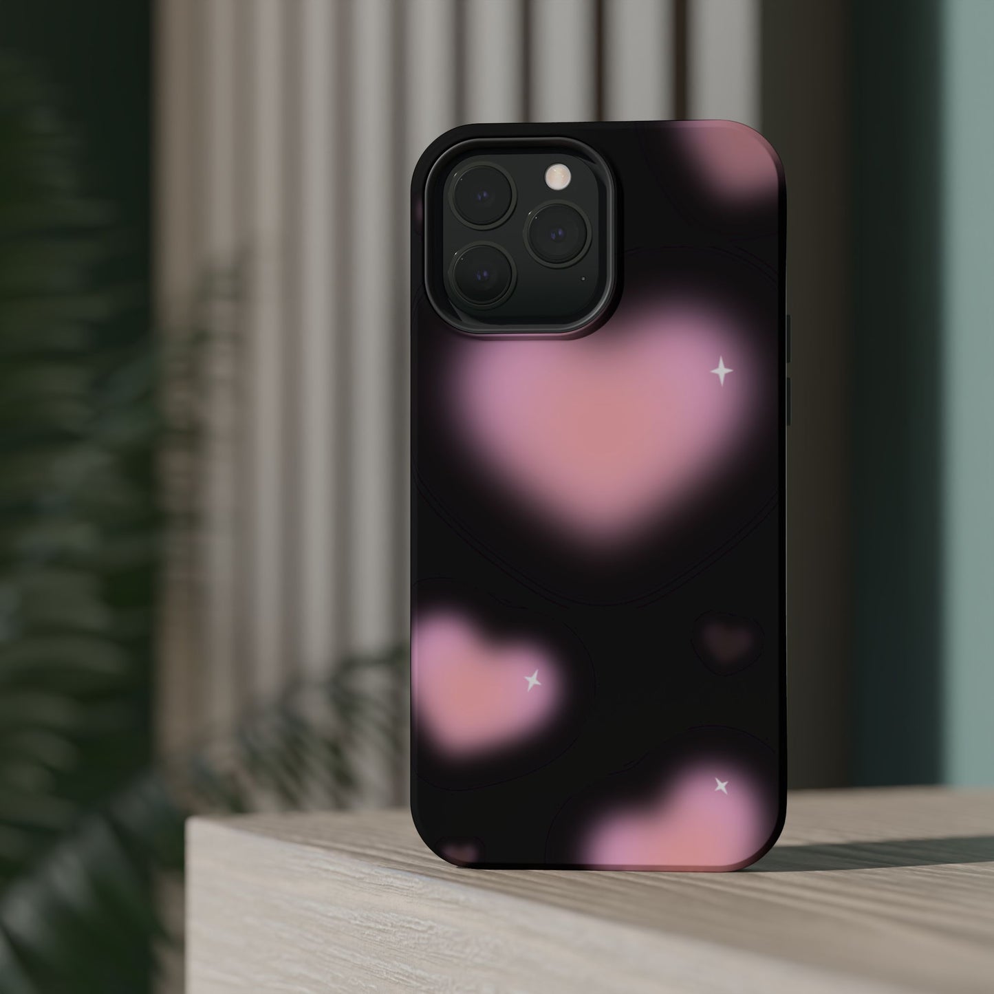 Romantic Pink Heart Pattern MAGNETIC Phone Case