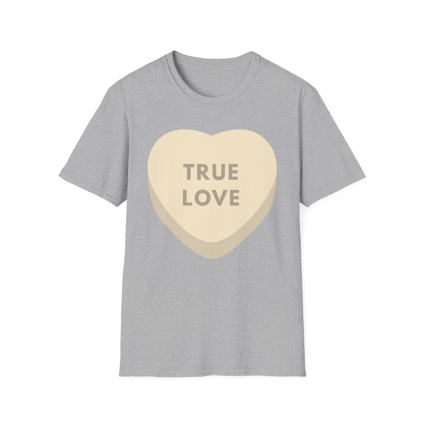 Couples Heart Graphic Unisex Softstyle T-Shirt - 'True Love' Design