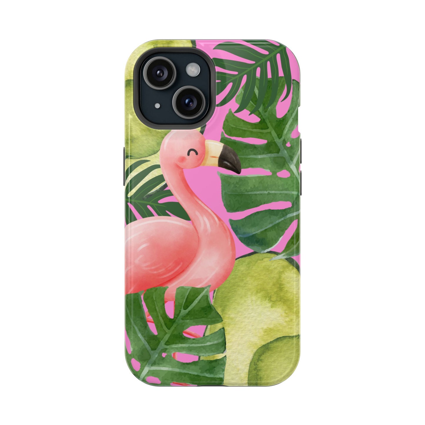 Tropical Flamingo, Cute, Summer Vibes MAGNETIC Tough Phone Case