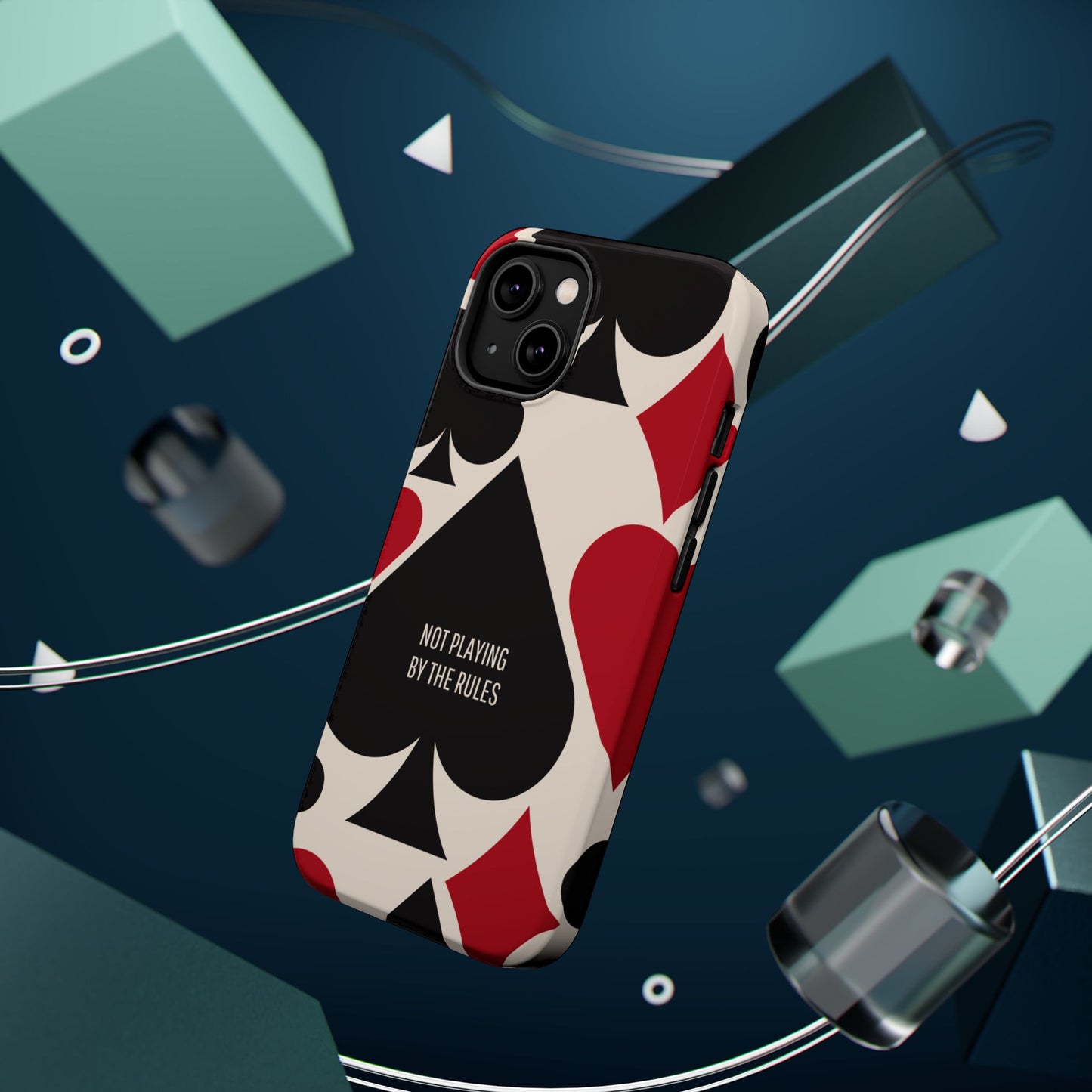 Bold Playing Card Tough Phone Case - Not Playing by the Rules for Iphone