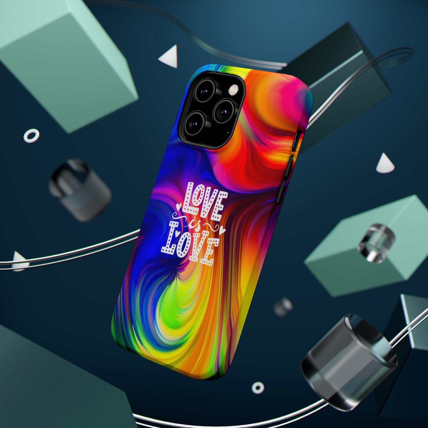 LOVE IS LOVE Colorful Love, Pride Tough Phone Case