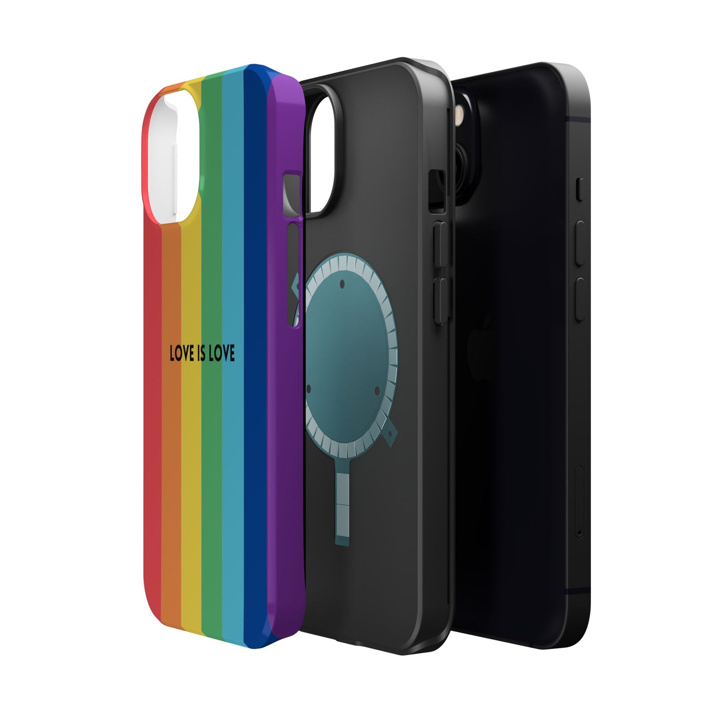 lOVE IS LOVE- Rainbow, LGBTQ+ Pride MAGNETIC Phone Case
