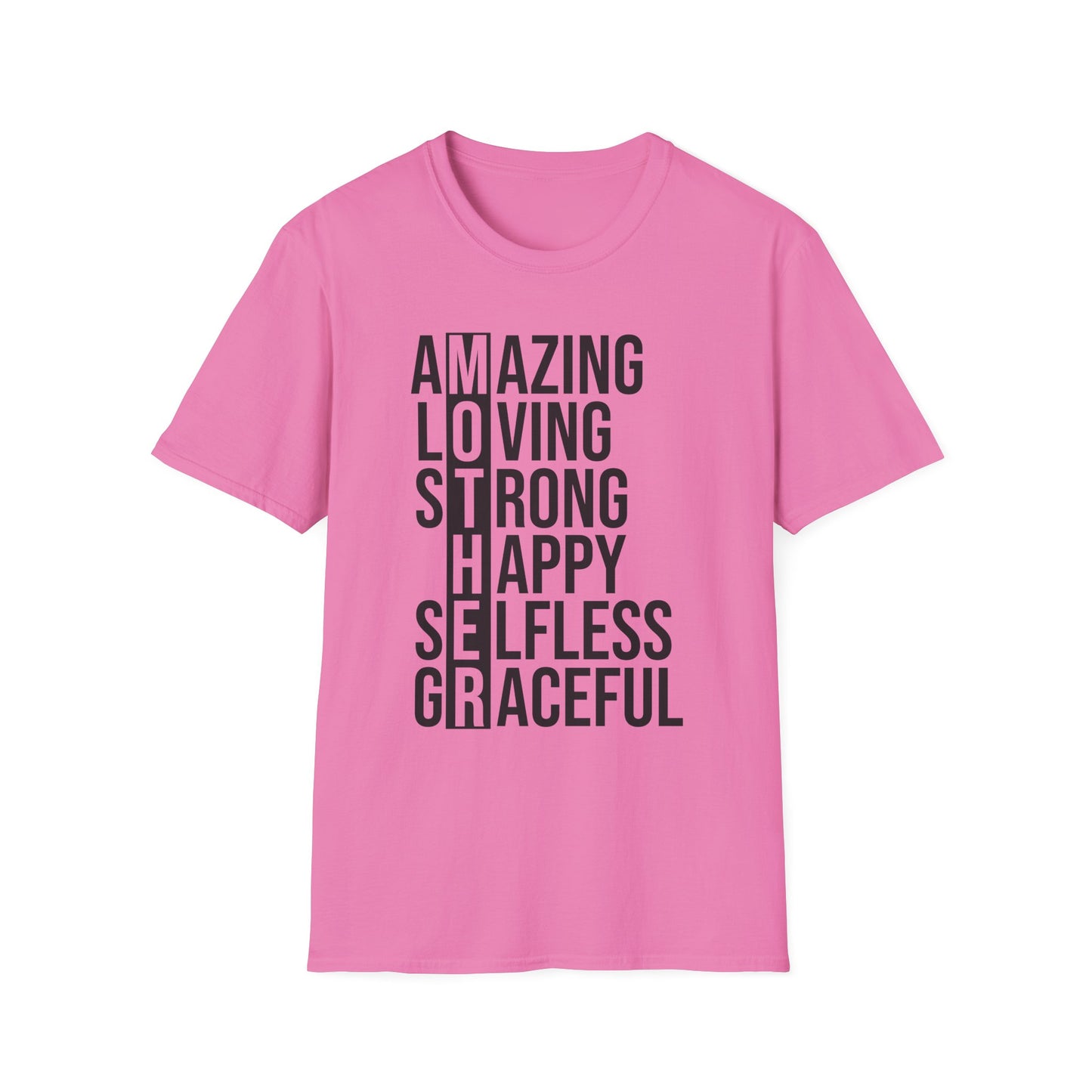 Affirmation T-Shirt - Inspirational Amazing Loving Strong Happy Selfless Graceful-MOTHER