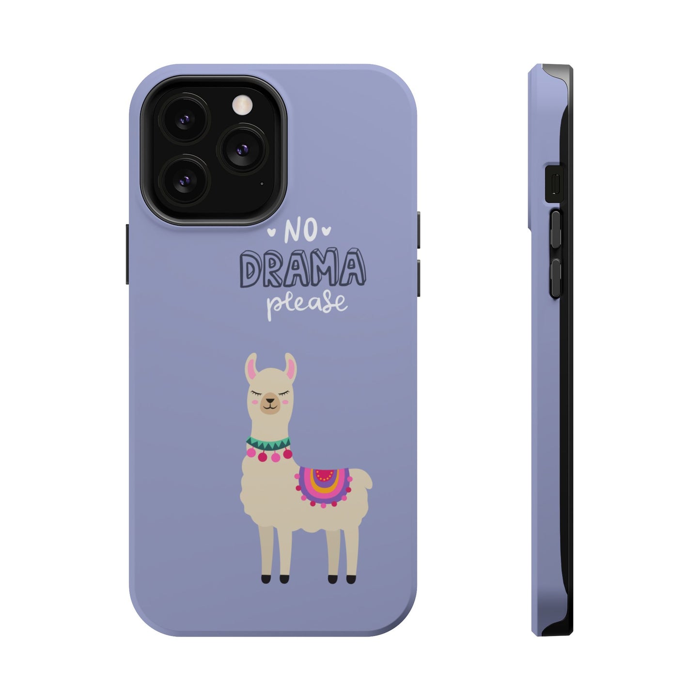 Cute Llama - No Drama MAGNETIC Tough Phone Case