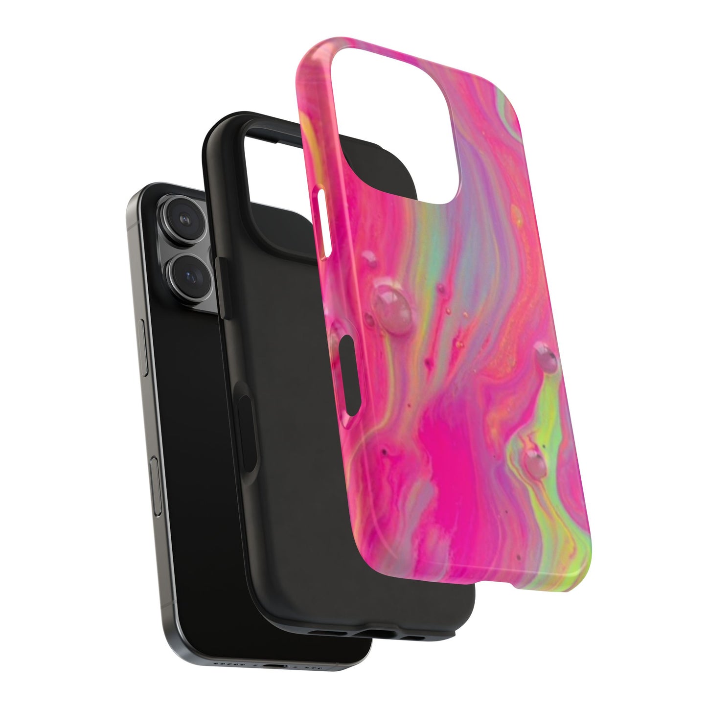 Colorful Swirl Futuristic Tough Phone Case, Stylish Durable Cover for Iphone