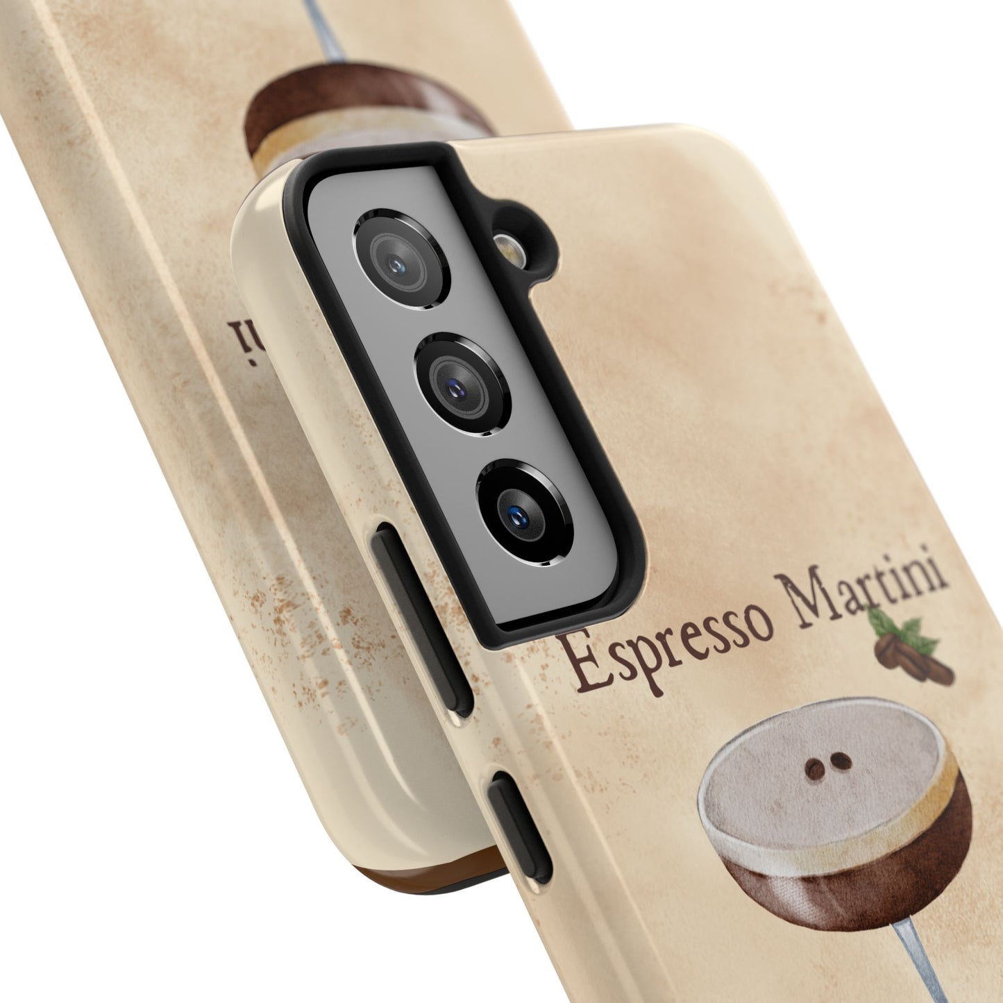 Espresso Martini Tough Phone Cases | Stylish Drink Design | Unique Gift for Cocktail Lovers | Perfect for Any Occasion