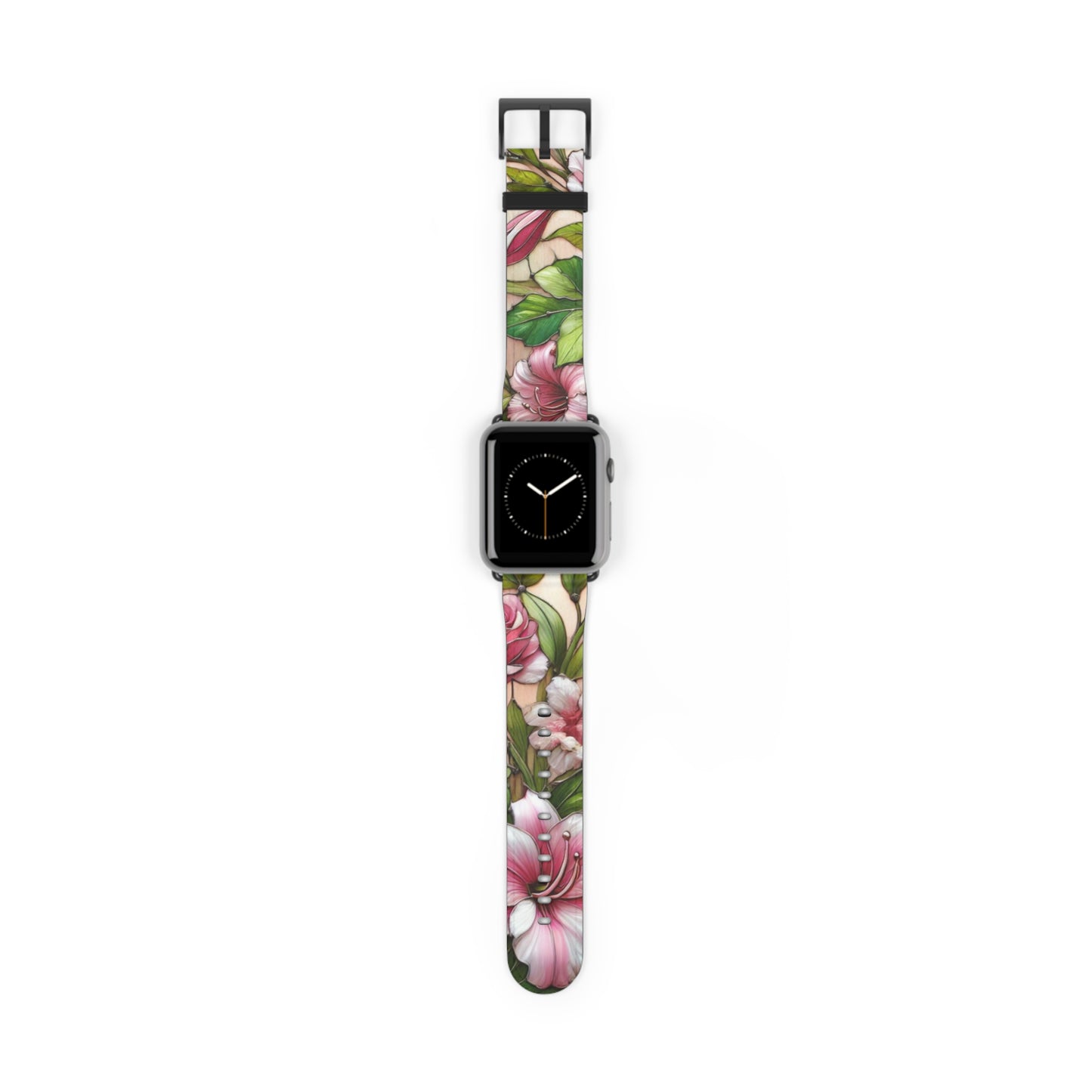 Floral Watch Band - Vibrant Bloom Design for Smartwatches