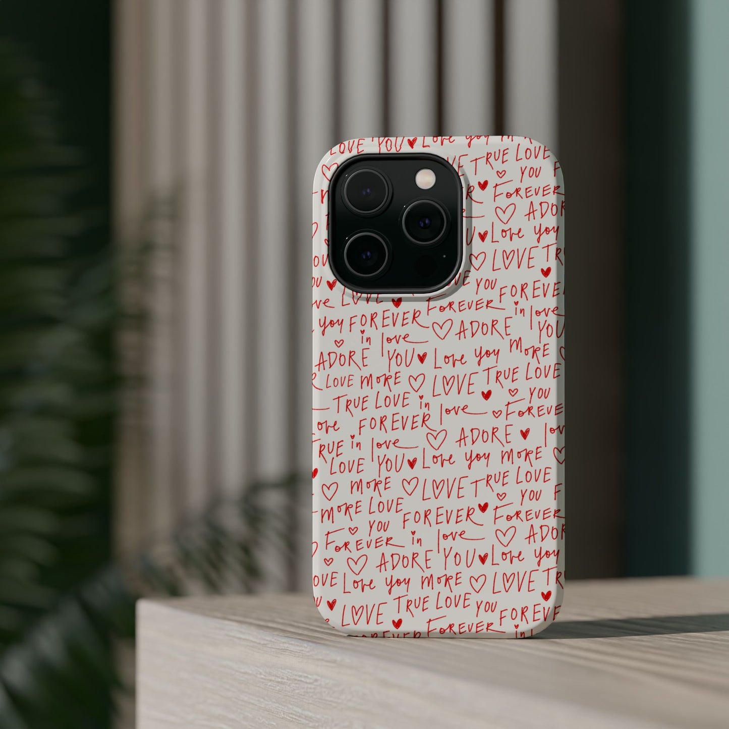 Love Hearts MAGNETIC Tough Case for iPhone, Cute Heart Design, Adore You Case, True Love Protection