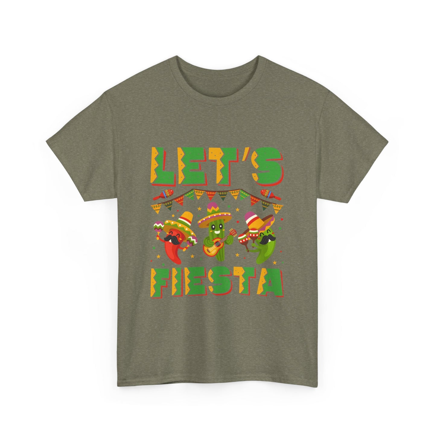 Let's Fiesta Unisex Heavy Cotton Tee - Fun Party Shirt for Celebrations